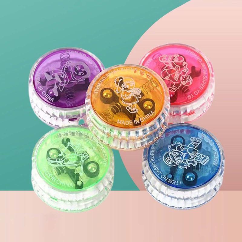 Kids Yo Yo Ball Toy High Responsive LED Yoyo Ball Child Throw Return Finger Education Gift Hand-eye Coordination Toy