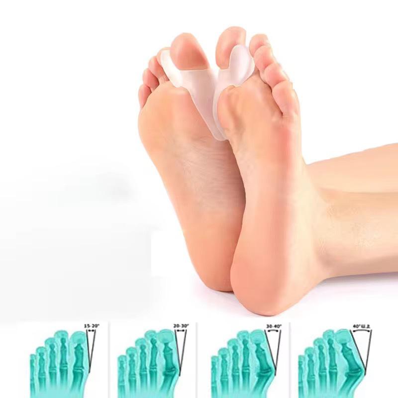 Soft Silicone Bunion Corrector & Toe Separator for Hallux Valgus - Day and Night Use