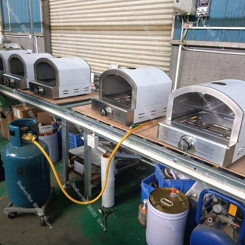 Commercial Gas Pizza Oven with Fully Automatic Toaster, Double-Sided Baking Stand, Desktop Constant Temperature Heating