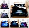 3D Cosmic Starry Sky Theme Printing Home Bedding Set Quilt Cover Pillowcase Bed Sheet/double Bed Full Size Bedding Home Decoration