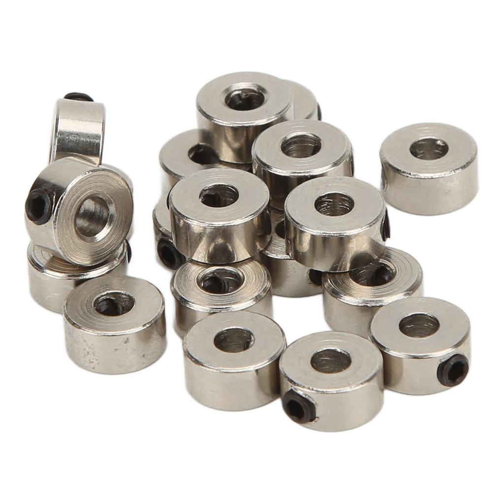 20Pcs RC Plane Landing Gear Stopper Set Wheel Collar 3.1mm Stainless Steel Exquisite Craftsmanship
