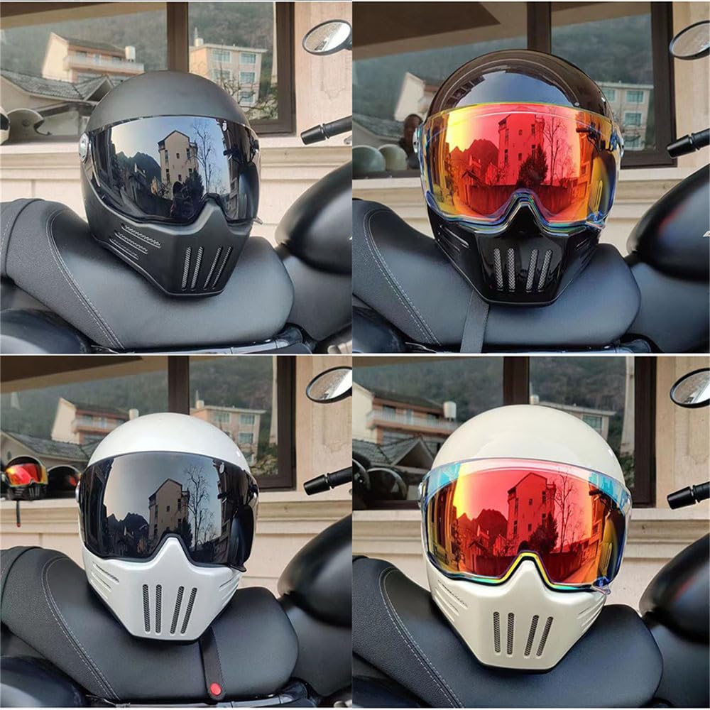 Motorcycle Accessories, Full Face Motorcycle Equipment, Harley Retro Men's Ladies, Rider Equipment, Flip Up