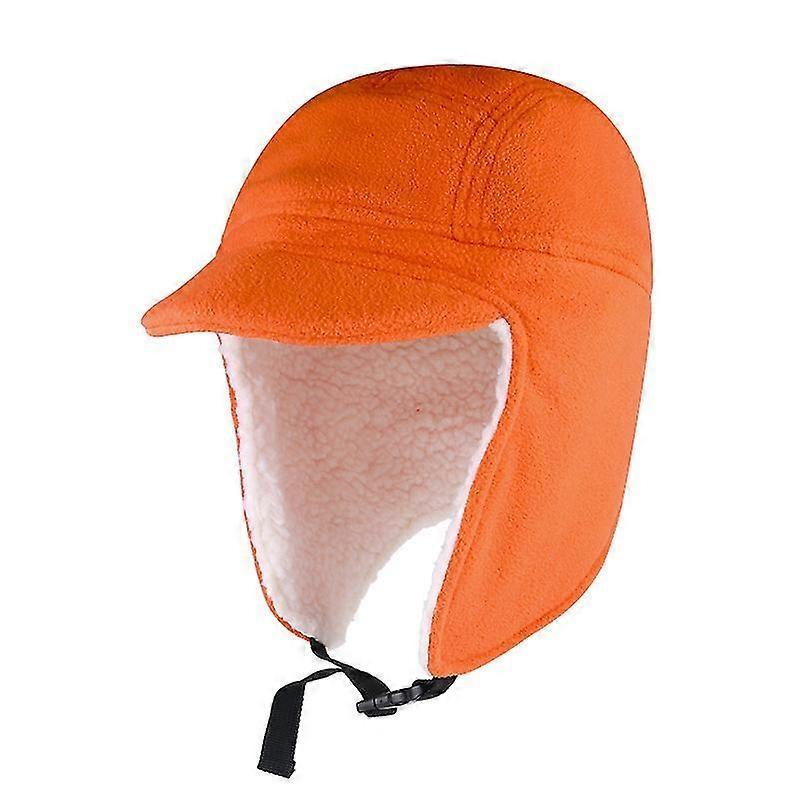 Men's Fleece Warm Winter Outdoor Hats with Visor Windproof Earflap Skull Cap skiing, snowboarding, h