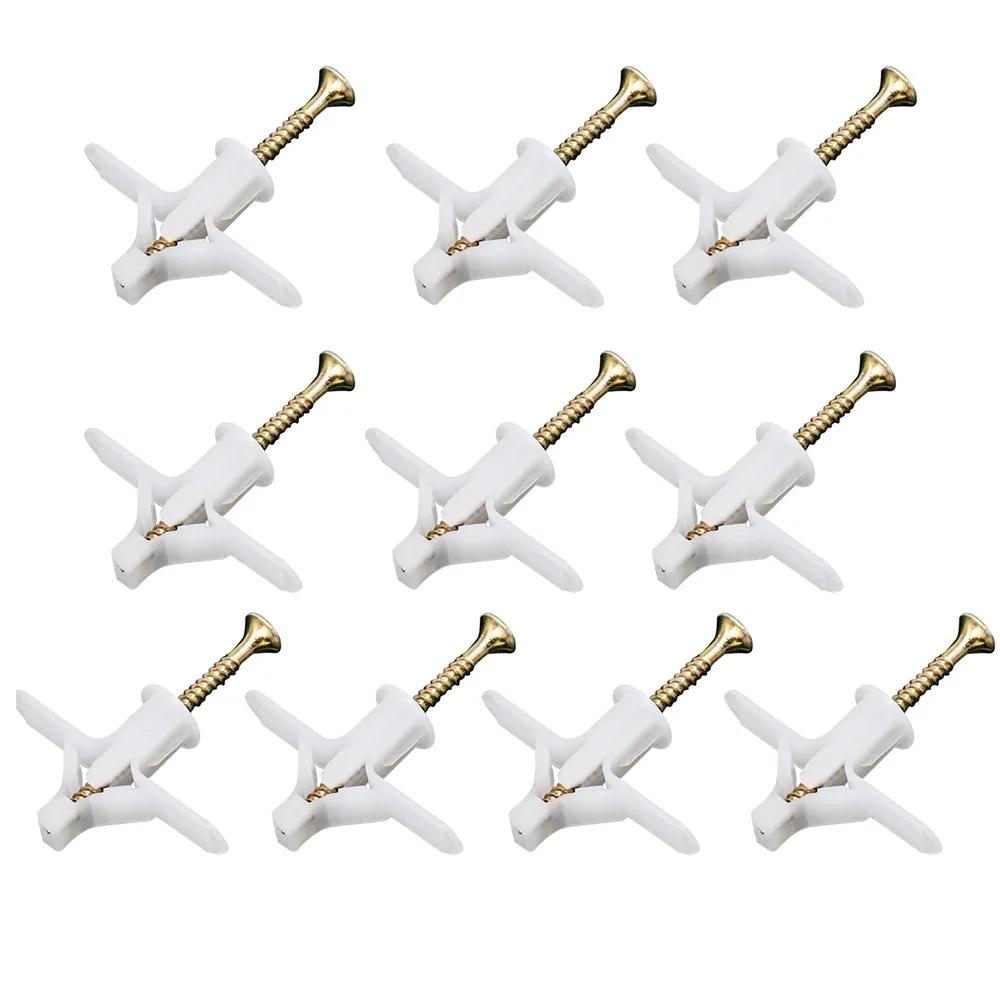 Саморез Саморез Авиационный Анкерный Дюбель Пластиковый Анкерный Винт Белый Серый Анкерная Трубка Гвозди Крепежные Инструменты Сверление Трубок Пробка