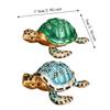 Zinc Alloy Material Turtle Trinket Boxes Two Color Option Jewelry Trinket Boxes  Home Decoration