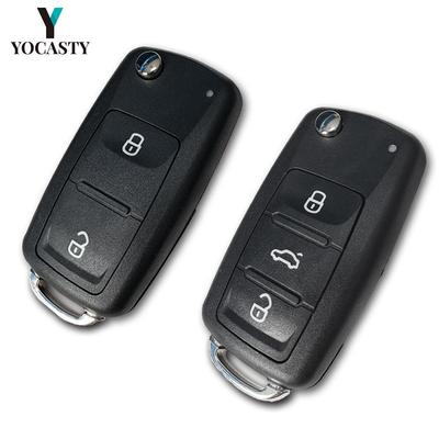 YOCASTY For VW Passat Polo Golf VOLKSWAGEN Skoda 2 3 Button Flip HU66 Remote Car Key Shell Case Cover 5K0837202AD