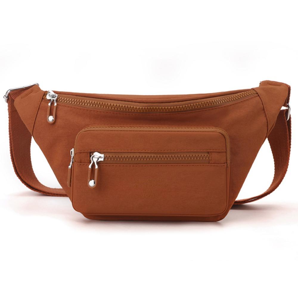 Portable Nylon Crossbody Bag Solid Color Middle Aged Tote Bag Fashion Mobile Phone Bag  Mom
