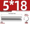 304 Stainless Steel Slotted Spring Pin, Cylindrical Shaft Pin, Locating and Hollow Pin (M5-M12)