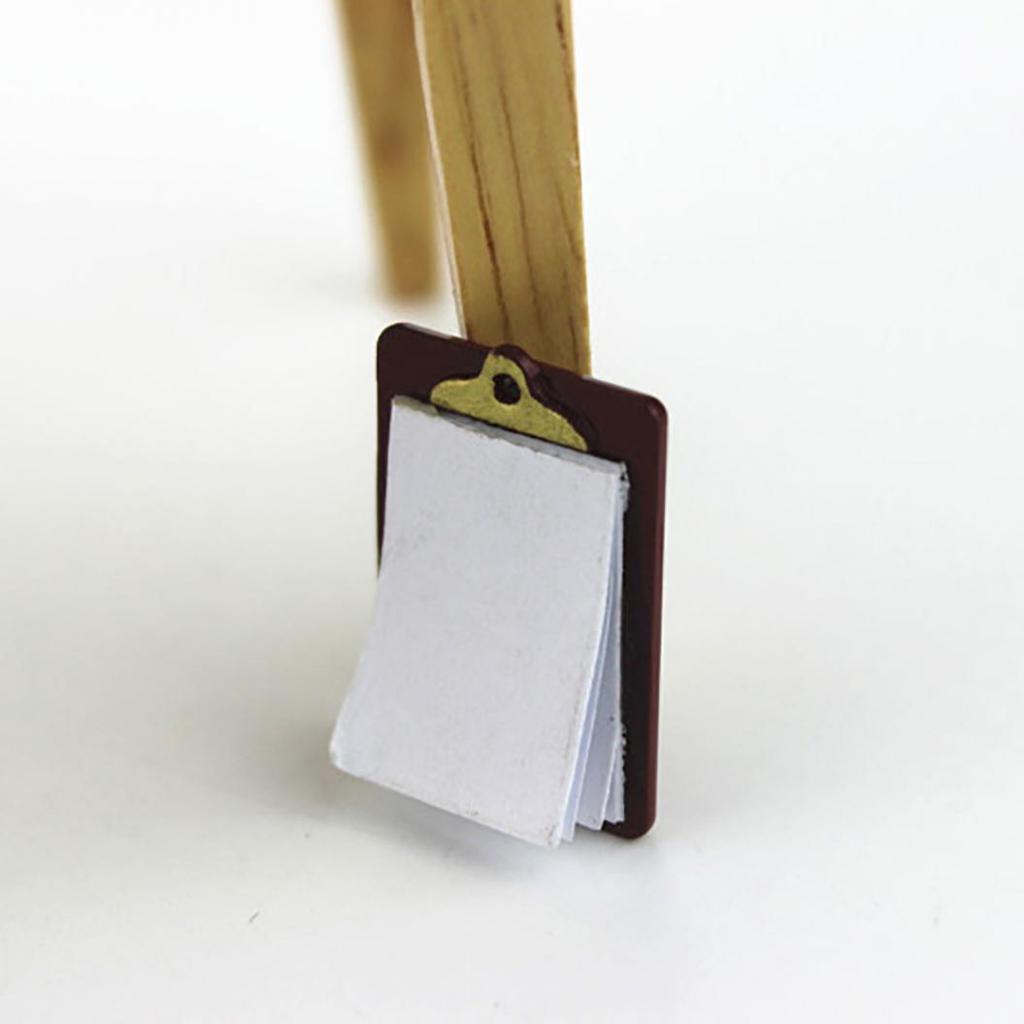 Mini Lovely Paper Clipboard Kids Dollhouse Toy House Miniature Accessories