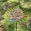 Leaf Shape Outdoor Bird Bath Winterproofed Durability Garden Decoration Feeders for Wild Birds for Nature Lover