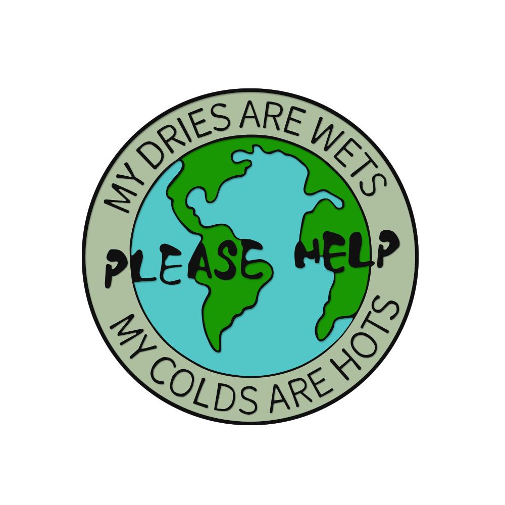 Creative Save the Earth Brooch Slogan Protect Environment Enamel Pins Save Water Go Green Badge Cartoon Custom Bag Lapel Jewelry