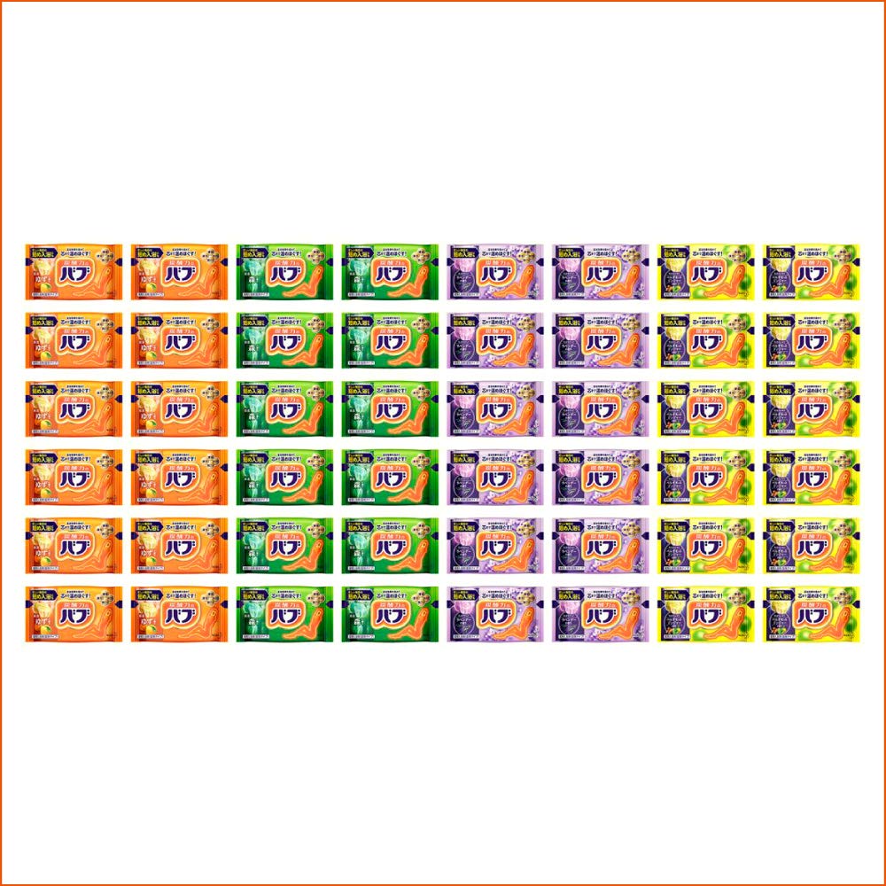 Babu 4 Typer Nøye Utvalgt Duft ESKE Medisinsk Kullsyreholdig Badesalt Assortiment 48 Tabletter [Stor Kapasitet] [Kvasimedikament]