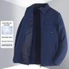 High-End Spring Business Casual Jacket - Turn-Down Collar, Zipper, Lightweight Executive Workwear
