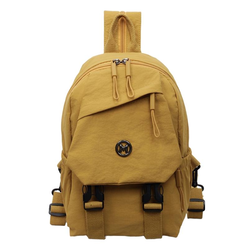 

Women s Multi-Functional Chest Solid Color Backpack жовтий