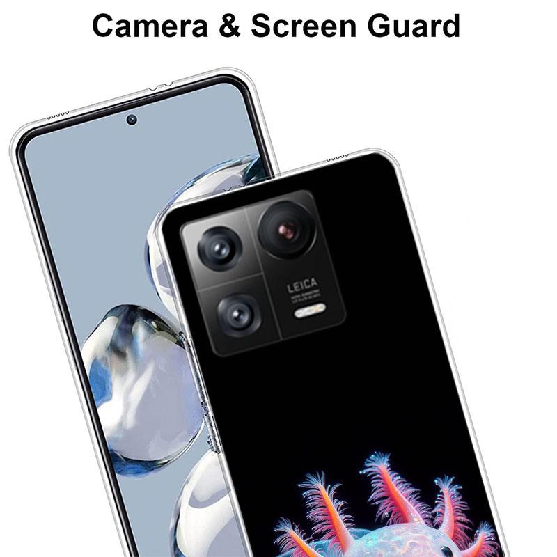 Smiling Salamander Phone Case For Xiaomi Poco F7 Ultra X7 X6 M8 M7 M6 M4 M3 Pro X4 Mi 15 15T 14 14T 12T 12S 10T Pro 12 11 Lite C