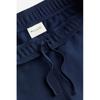 H M Tapered Sports Jogger Pants Dark Blue