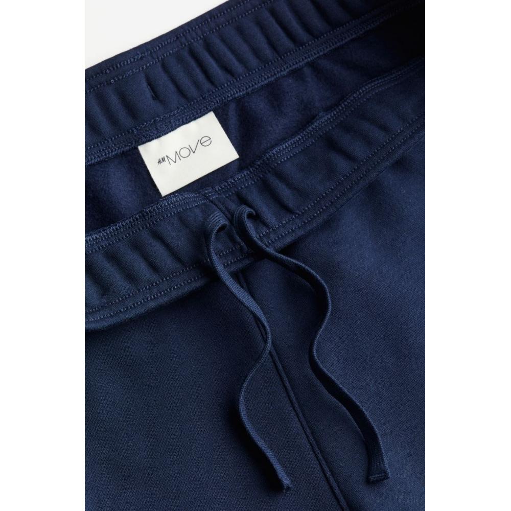 H M Tapered Sports Jogger Pants Dark Blue