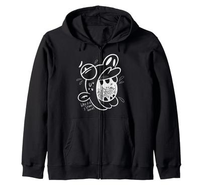 The Party Paradox. Why Did I Come Here Zip-up Hoodie