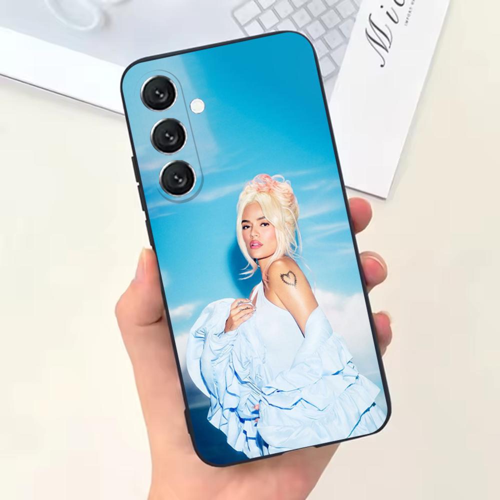 Karol G Dibujos Animados Phone Case For Samsung Galaxy A13,A21s,A22,A31,A32,A52,A53,A71,A80,Soft Black Shell