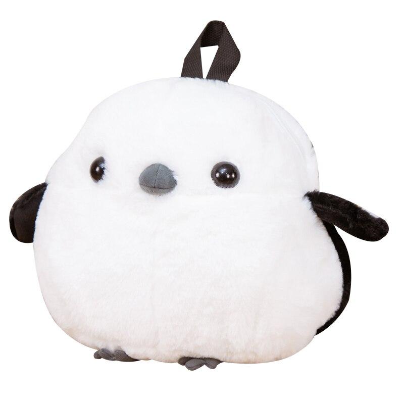 Stuffed Lovely Sparrow Plush Backpack Toys Cute Long -Tailed Tit Dolls Decorative Backpack For Children Girls Birthday Gifts