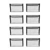 8pcs Business Card Holders Large Capacity Metal Mesh Business Card Stands for Name Cards Smartphones Tablets Sticky