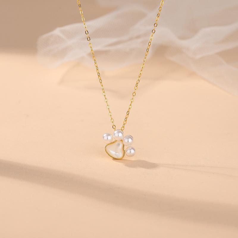 

Милое ожерелье с жемчужным когтем, милая и сказочная девочка, детская креативная цепочка с когтем