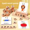 Wooden Alphabet Word Building Game Educational Toy For Early Learning