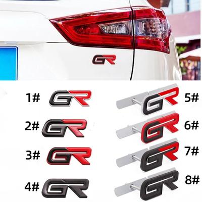 3D Metall GR Auto Frontgrill Emblem Badge Heckklappenaufkleber Abziehbild Für GR Gazoo Sport C-HR RAV4 Mirai Avensis Prado Prius