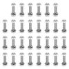 Uxcell Hex Bolts M4 X 20mm 304 Stainless Steel Bolt, Nut, Washer Set, Fully Threaded Hex Screw Set, 30 Sets