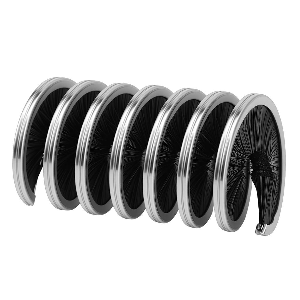 Rope Cleaning Brush Spiral Nylon Stainless Steel Spring 360 Degree All Round Cord Brush for Climbing Ropes Clotheslines