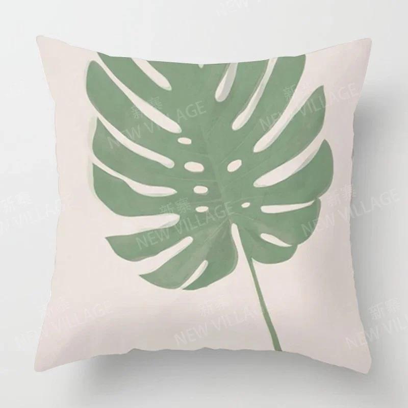 Nordic Fall Home Decor Autumn  Throw Pillow Cover Sofa Cushion Cover Velvet Modern