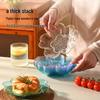Elegant Gold-Edged Plastic Fruit Plate - Stylish Square Bone Dish for High-End Living Room Decor