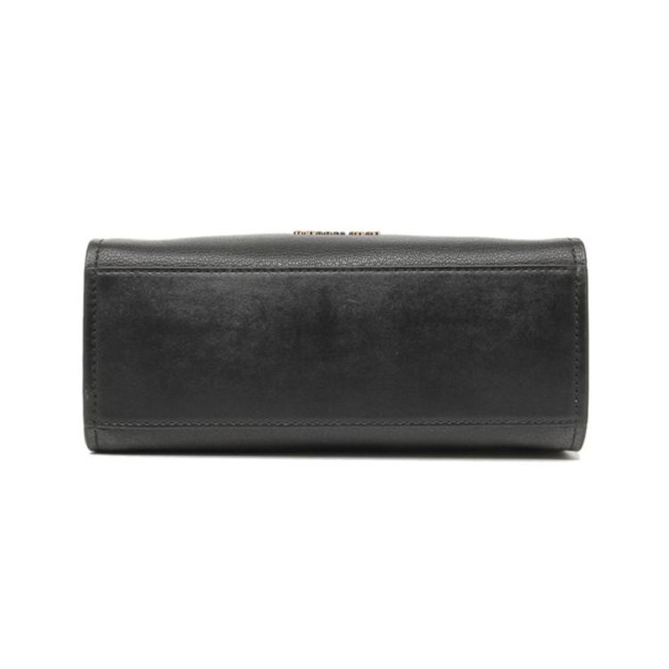 Michael Kors Nouveau Hamilton Letter Logo Lock Key Accessory Leather Shoulder Crossbody Tote Bag Women Handbags Black 35T1GHMS1L-BLACK