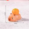 7Pcs Micro Landscape Carpybara Doll Set Cute Wealth Attraction Diy Jewelry Holder New Year Decor Small Dolphin Ornaments