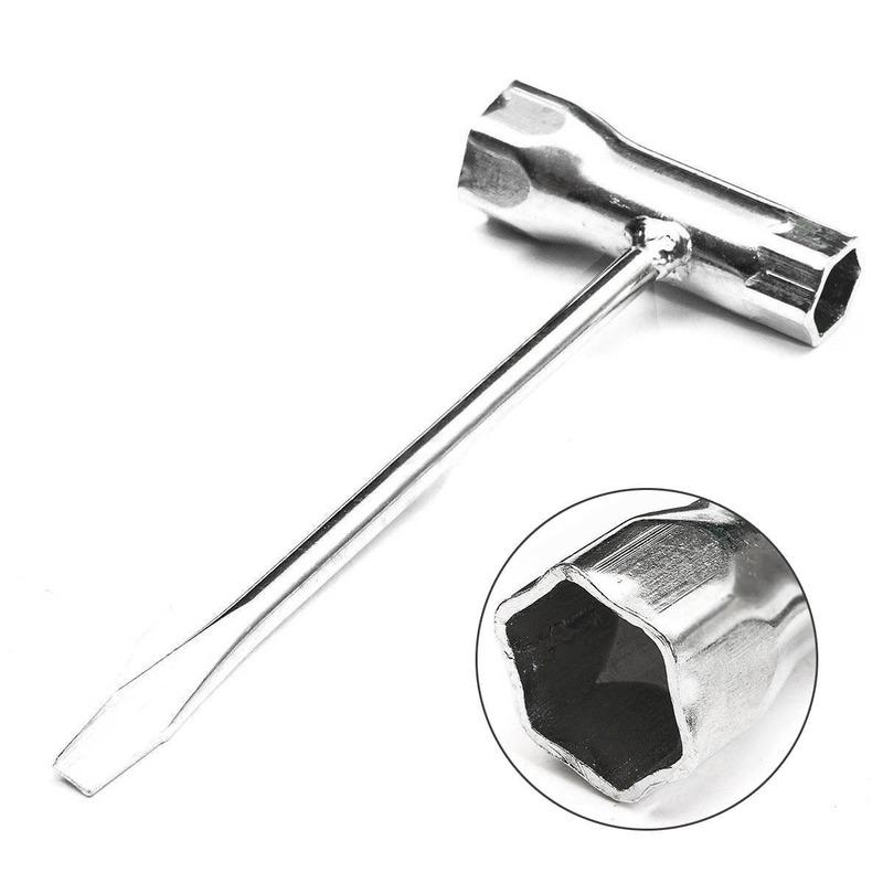 Zündkerzenschlüssel 13mm & 19mm Edelstahl-Schlüssel für Kettensäge und Freischneider