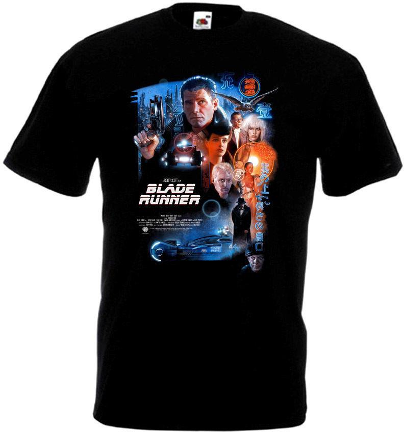 

26 Blade Runner v18 T shirt black movie poster all sizes S-5XL Unisex T-Shirt XXXXL