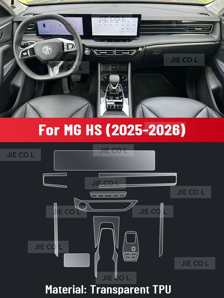 Auto Central Control Screen TPU Navigation Anti Scratch interior Protection Film GPS Navigation For MG HS 2025 2026 Left rudder driving