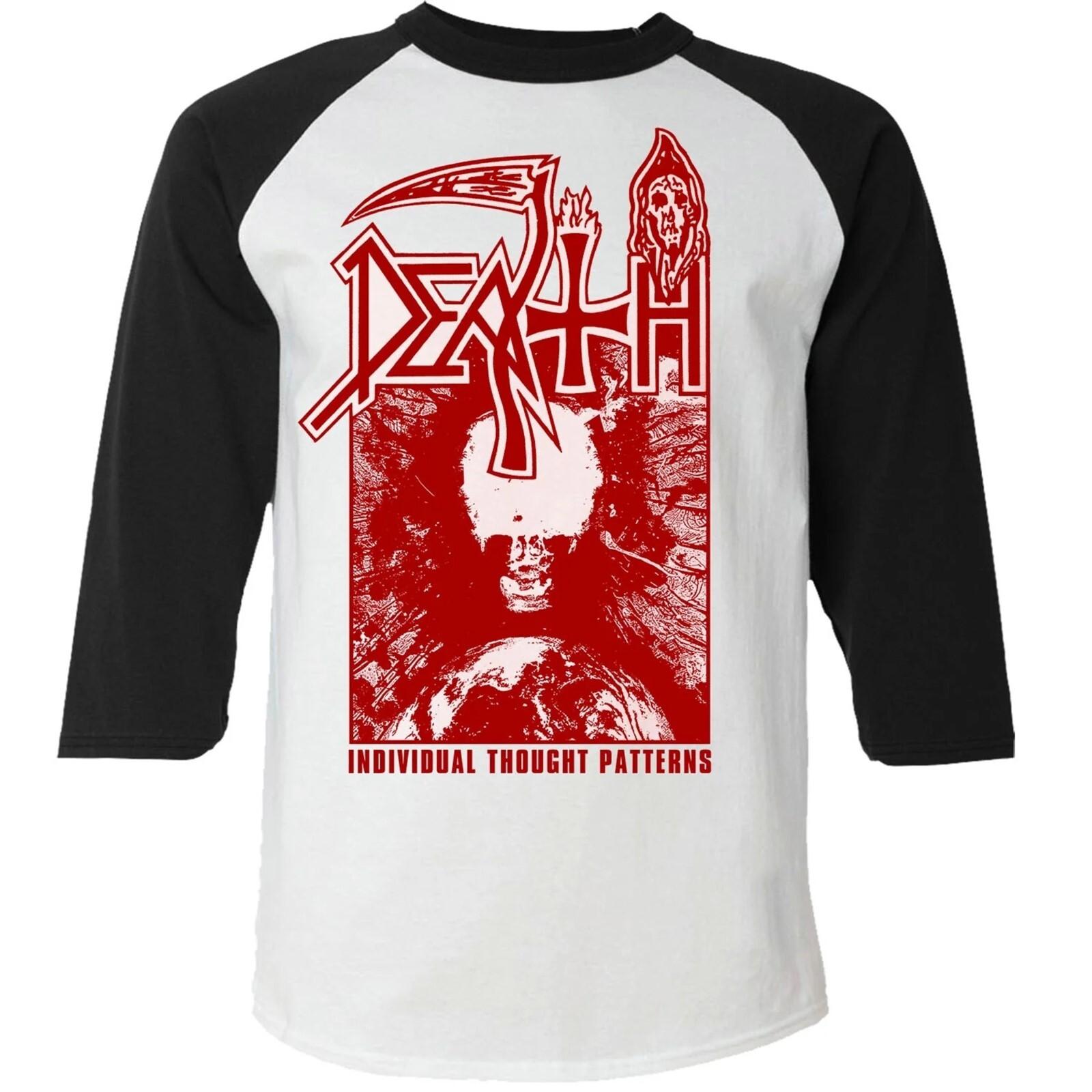 DEATH cd cvr INDIVIDUAL THOUGHT PATTERNS Official RAGLAN SHIRT XL New chuck XXXL