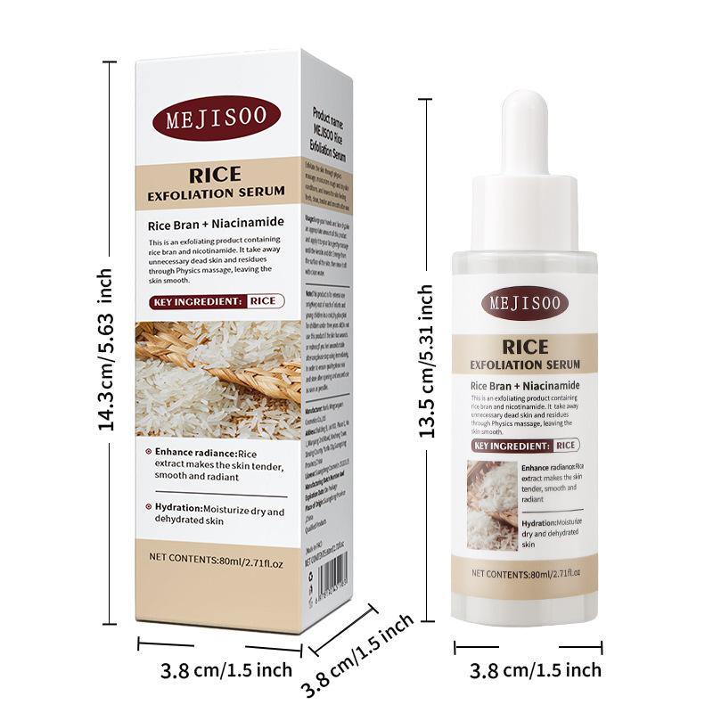 1 Stück Reis Peeling Essenz Feuchtigkeitsspendendes Gesichtsserum Zarte Haut Zart Glänzend Intensive Hydratation Glatte Textur
