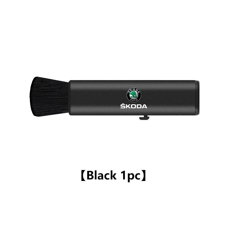 Gqjdy5 Retractable Car Air Vent Detailing Cleaning Brush Dust Remover Brush For Skoda Octavia Superb RAPID FABIA KAMIQ KAROQ KODIAQ