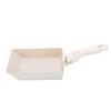 Non Stick Coating Omelette Pan Beige Black Egg Roll Skillet Tamagoyaki Pan  Home Cooking Camping