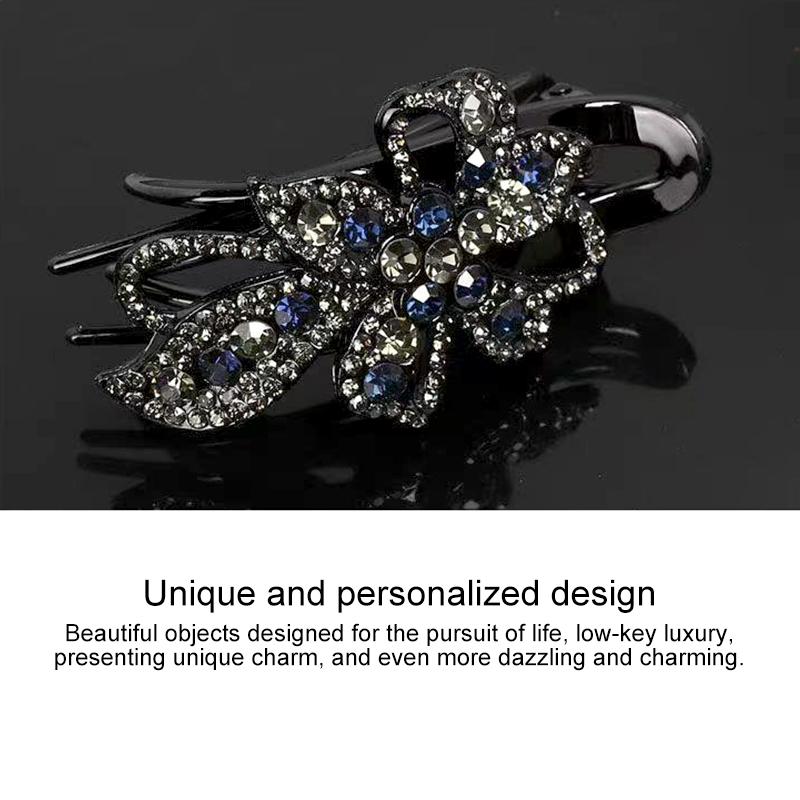 1Pc Hair Claws Hair Clips Plastic Fashion Duckbill Clip Women Rhinestone Hairgrip Hairpin