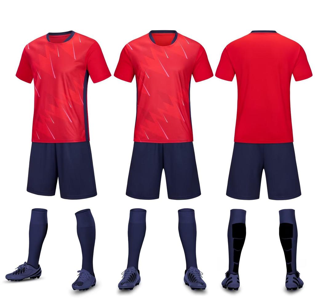 Clear Board Football Uniform Set, Men'S Adult Children'S Football Training Uniform, Light Plate Printing Number, Campus Football Uniform, Team Uniform