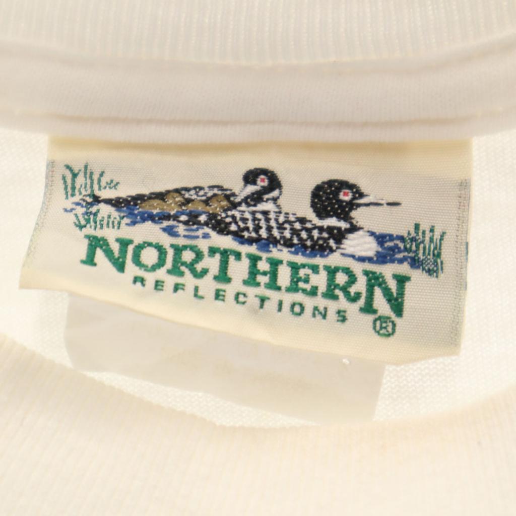NORTHERN 90s Old Short sleeve T-shirt White Single stitch Men's Used