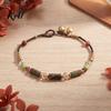 Bohemian Beaded Bracelet for Women, Handmade Bamboo Joint Boho Style Bangle Stackable Bracelet, Ethnic Summer Jewelry Casual Daily Wear