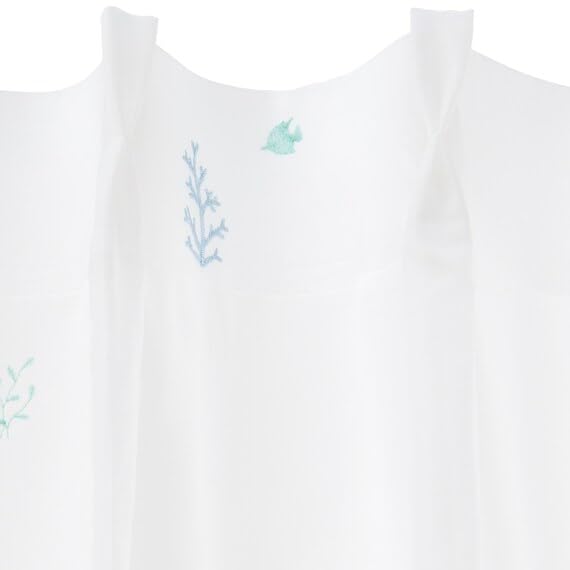 Nitori (NITORI) Lace Curtains RL008, Width 100cm x Length 108cm x 2 Panels, 7326307