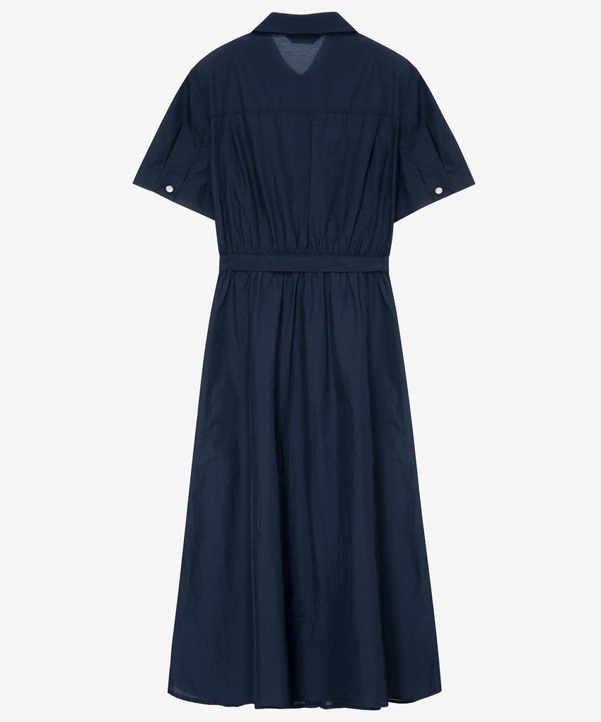 Mind Bridge Woman [W] Belted Shirt Long Dress - 2 Colors