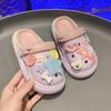 2024 Children Sandals for Girl Summer New Fashion Korean Style Comfortable Anti-slippery Cute Cartoon Versatile Cool Beach Shoe