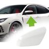 Left Side Rearview Wing Mirror Cap Cover White For Honda Civic 10th 2016-2020 LH