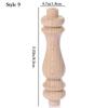 European Multi Styles Solid Wood Carved Furniture Foot Legs Cabinet Seat Feets Vintage Home Decoration Crafts Accessories